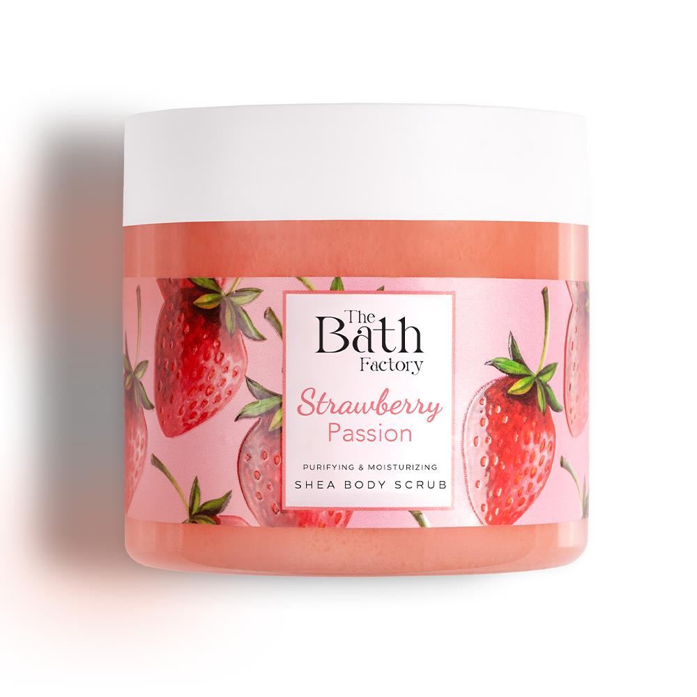 The Bath Factory Nourishing Purifying Moisturizing Strawberry Body Scrub 300 GR